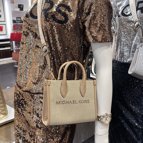 MICHAEL KORS MK
Mirella Extra-Small Logo XS Shopper XBody Leather Crossbody Bag - Picture 12 of 16